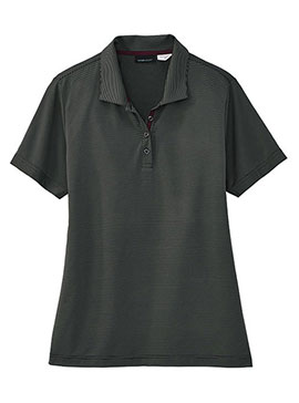 A. Mark Studio Women's Microstripe Short-Sleeve Polo