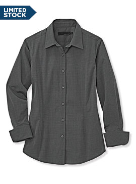 A.Mark Studio™ Women's Long-Sleeve End-On-End Dress Shirt