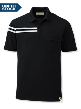 Eco REPREVE® Short-Sleeve Half-Stripe Polo