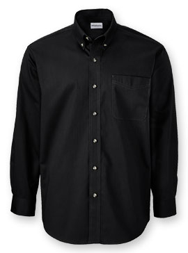 WearGuard® Long-Sleeve Fine Line Blended Twill Shirt