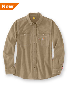 Carhartt®  FR Force Women's Relaxed Fit Long-Sleeve Shirt