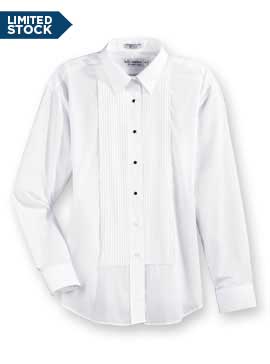 Women's Laydown Collar Tuxedo Shirt