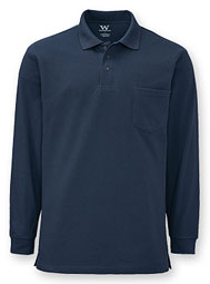 WearGuard® Men's Long-Sleeve Polo with Pocket