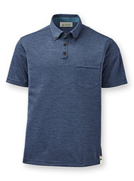 Men's ReTerra™ Eco Short-Sleeve Button-Down Collar Polo