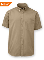 Men's Short-Sleeve Cotton Twill Shirt