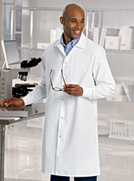 Vestis™ Knit-Cuff Poplin Lab Coat