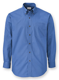 WearGuard® Long-Sleeve Fine Line Blended Twill Shirt