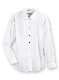 Women's Laydown Collar Tuxedo Shirt